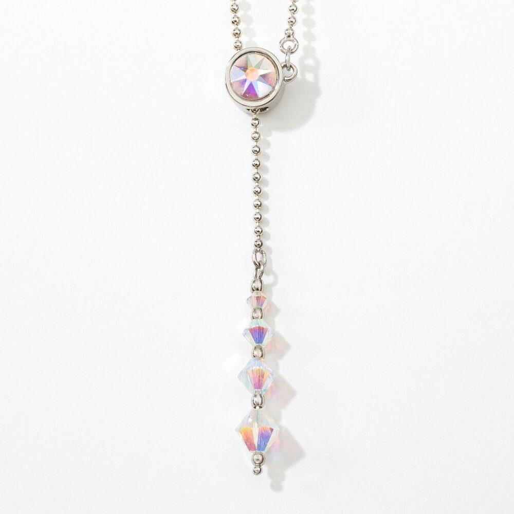 Slide My Way necklace ~ Touchstone‎ Crystal by Swarovski